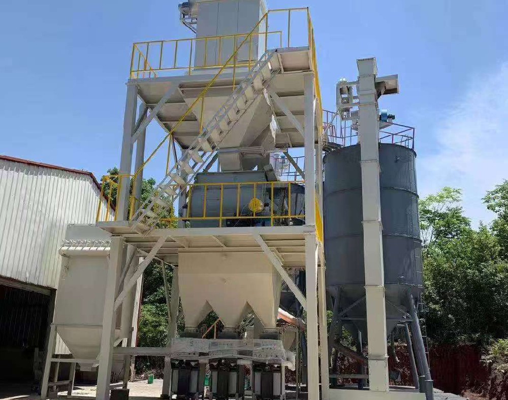 Оборудование для производства сухих строительных смесей производительностью 5 тонн в час