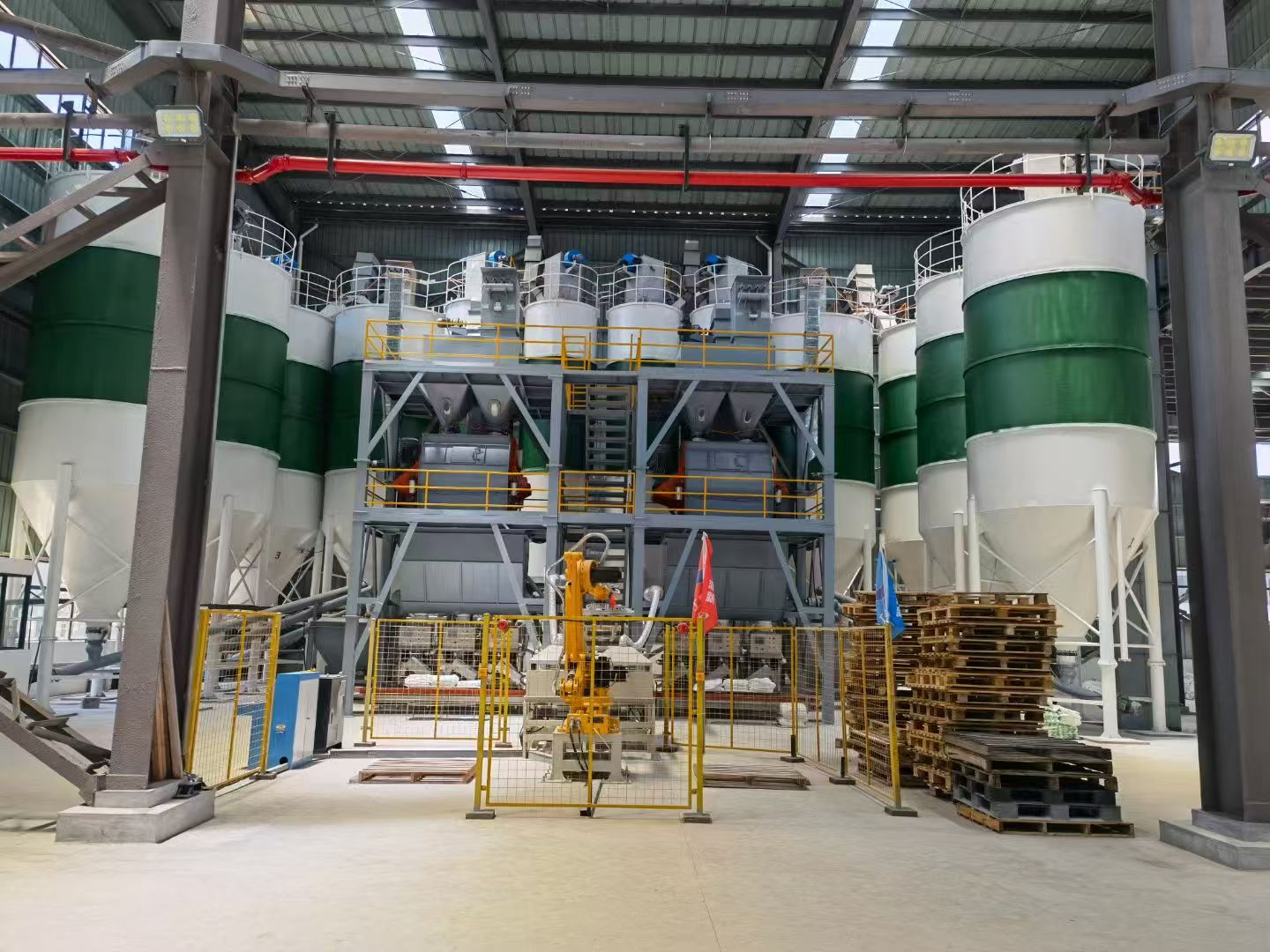 Оборудование для производства сухих строительных смесей производительностью 50 тонн в час